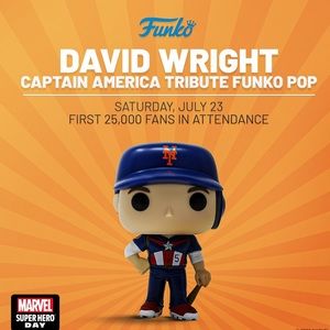 Exclusive!!! David Wright Captain America Tribute Funko Pop #82